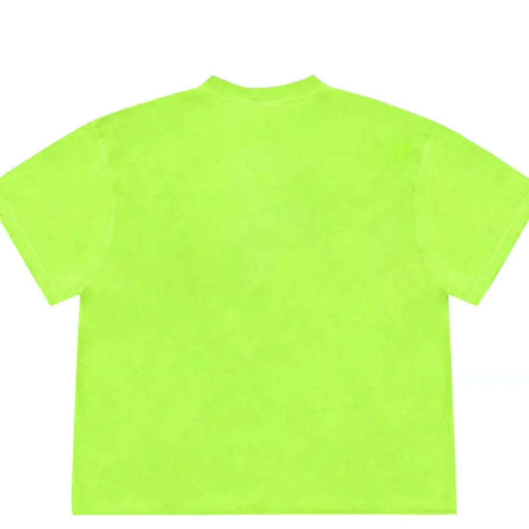 Blueberry fabric patchwork t-shirt with cute fruit pattern in loose fit ice oxygen cotton