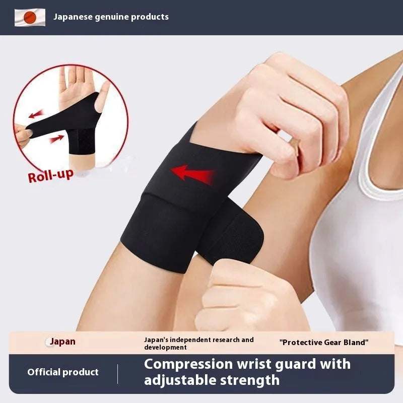 Adjustable athletic wristguards for badminton tennis volleyball in black and skin colour variants