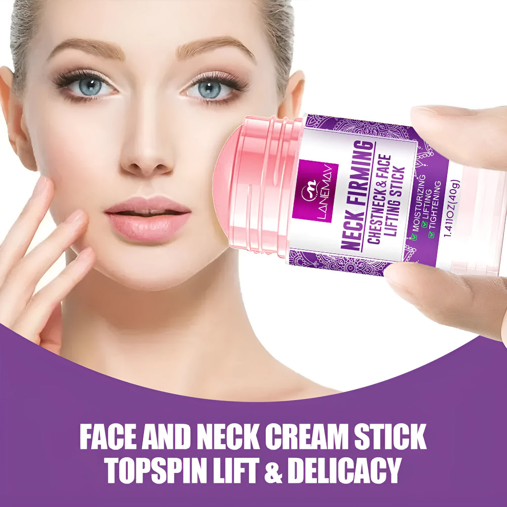 40g container of anti-wrinkle neck firming cream with brightening properties