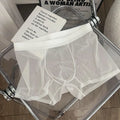 Men's seamless boxer shorts in nylon fabric available in multiple colours