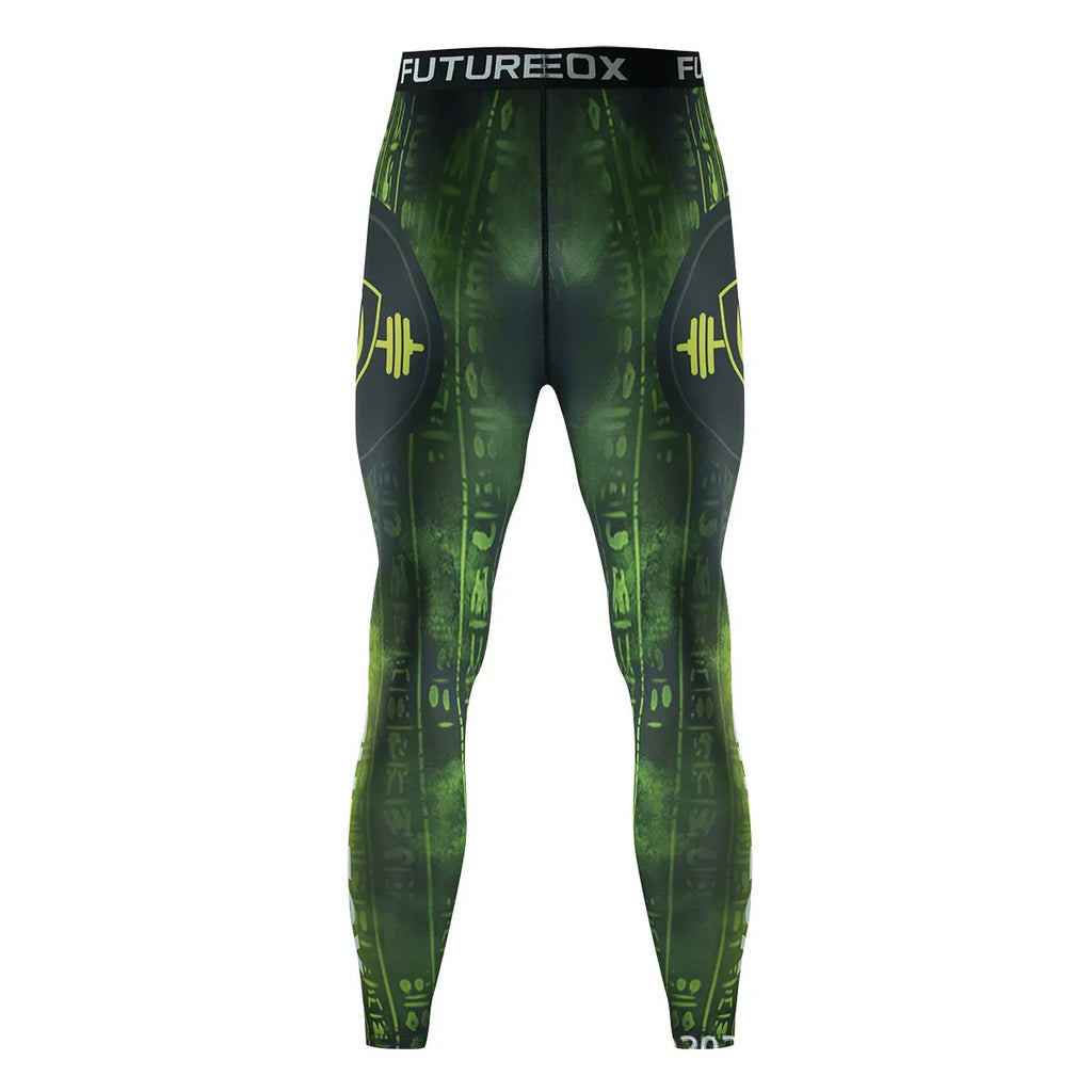 Men's slim-fit polyester sports suit in ZF016 colour, featuring a long sleeve top and trousers for running and training.