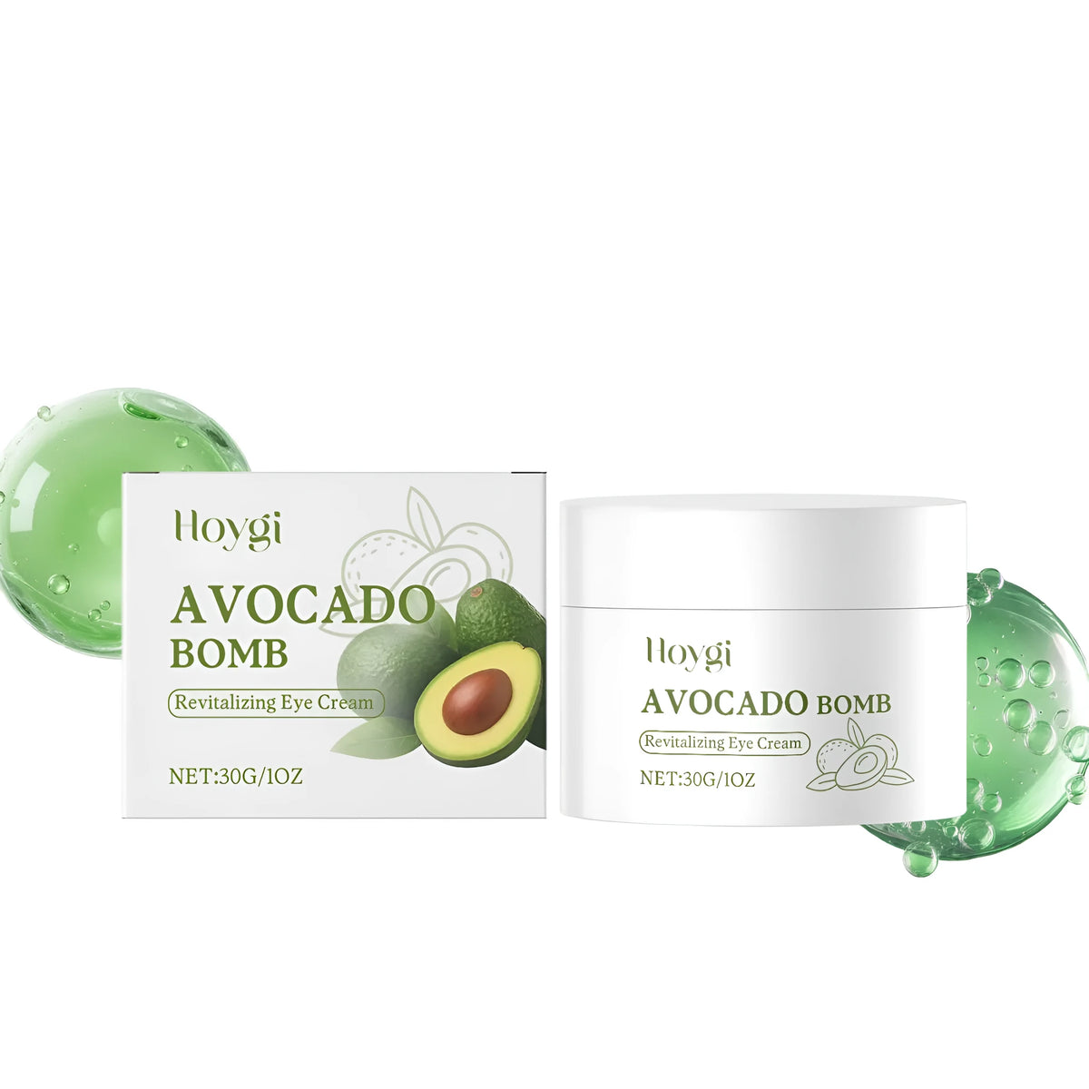 30g tube of avocado anti-aging eye cream with hydrating and smoothing ingredients