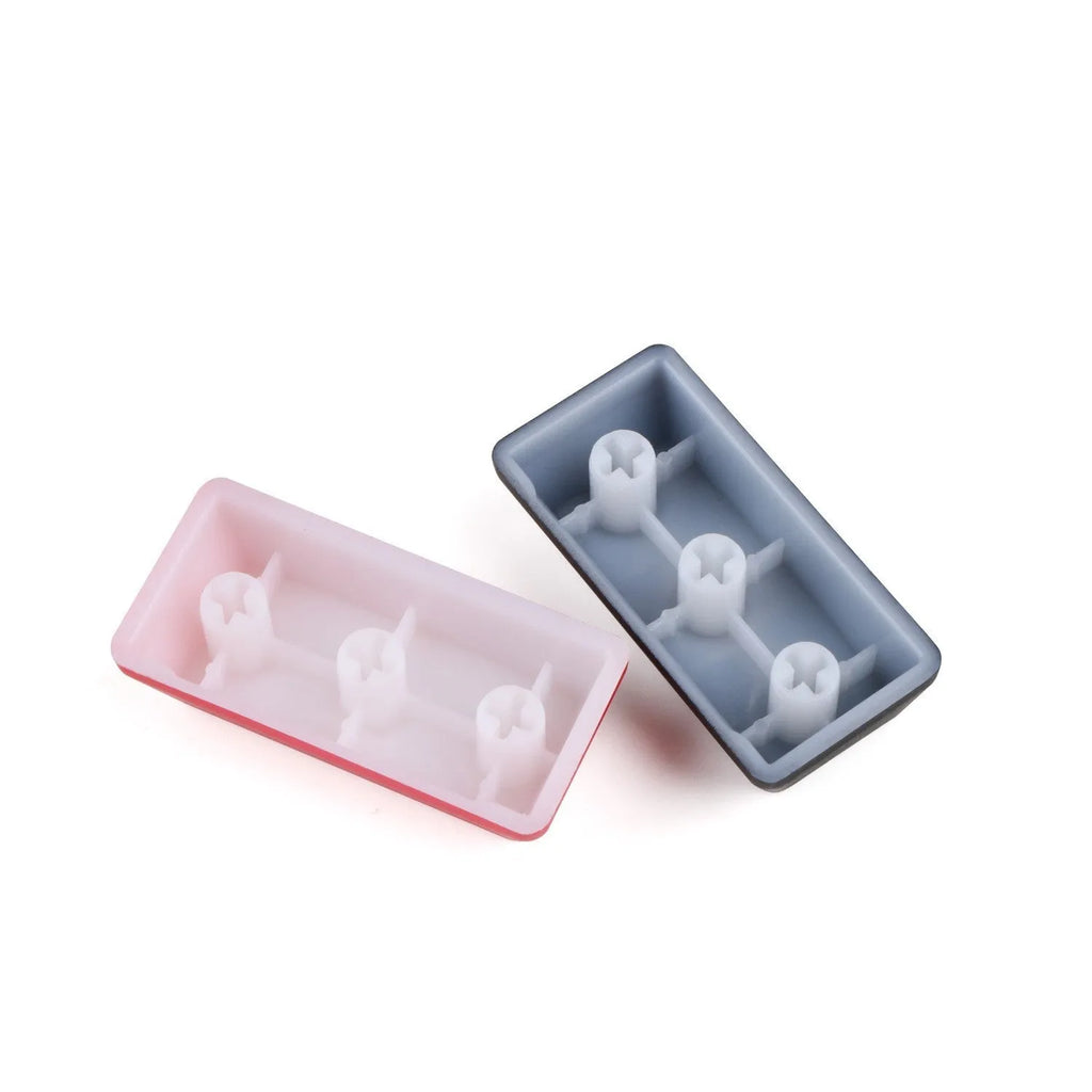 Transparent mechanical keyboard keycap with safety evacuation exit icon in red or black