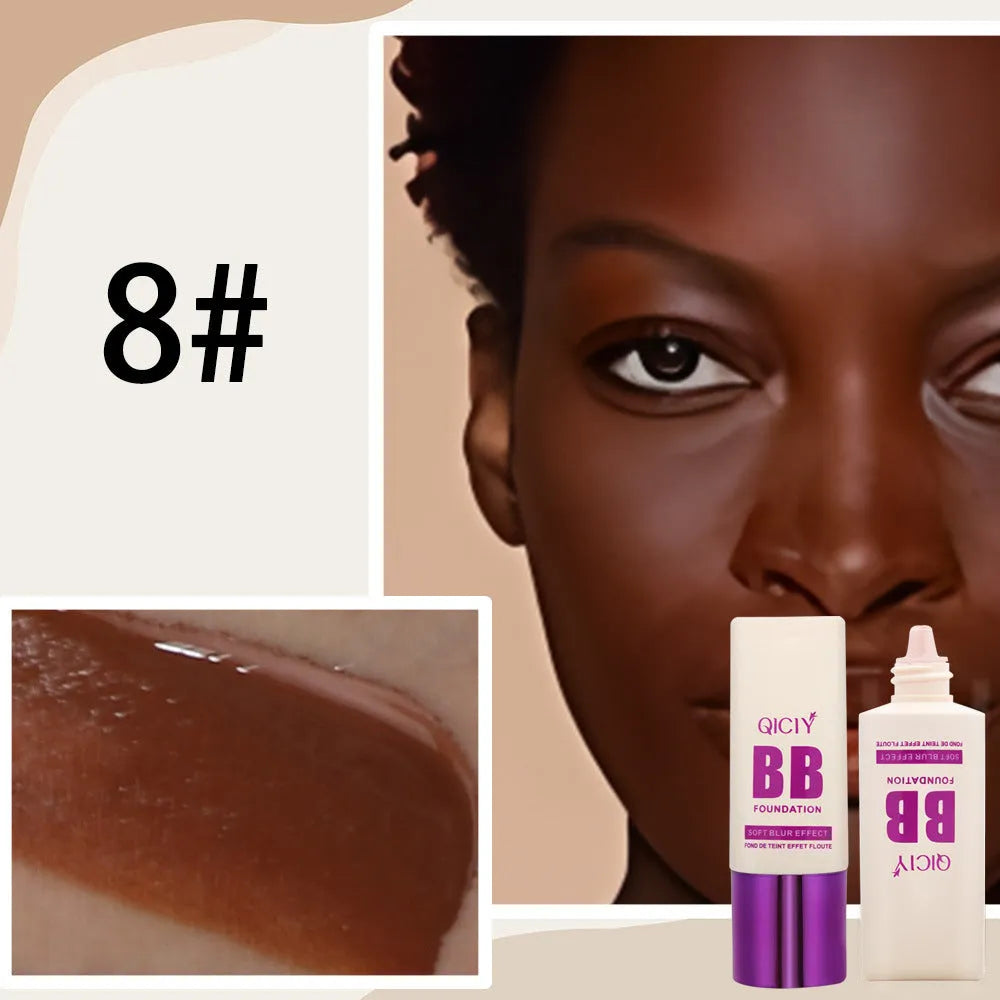 Feeding bottle packaging containing brightening liquid foundation concealer BB cream in 10 shade options