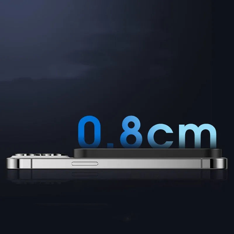 Magnetic wireless alloy power bank in titanium gold or black with creative design