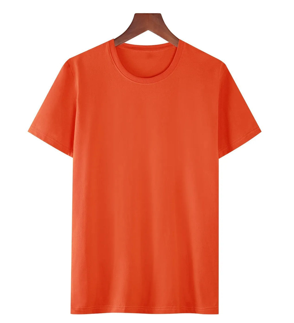 Men's black cotton t-shirt with loose fit and short sleeves showing printed design detail