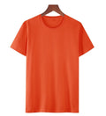 Men's black cotton t-shirt with loose fit and short sleeves showing printed design detail