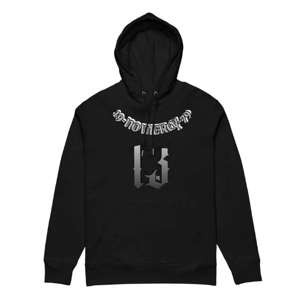 Hooded fleece-lined pullover sweater in loose fit for team uniforms