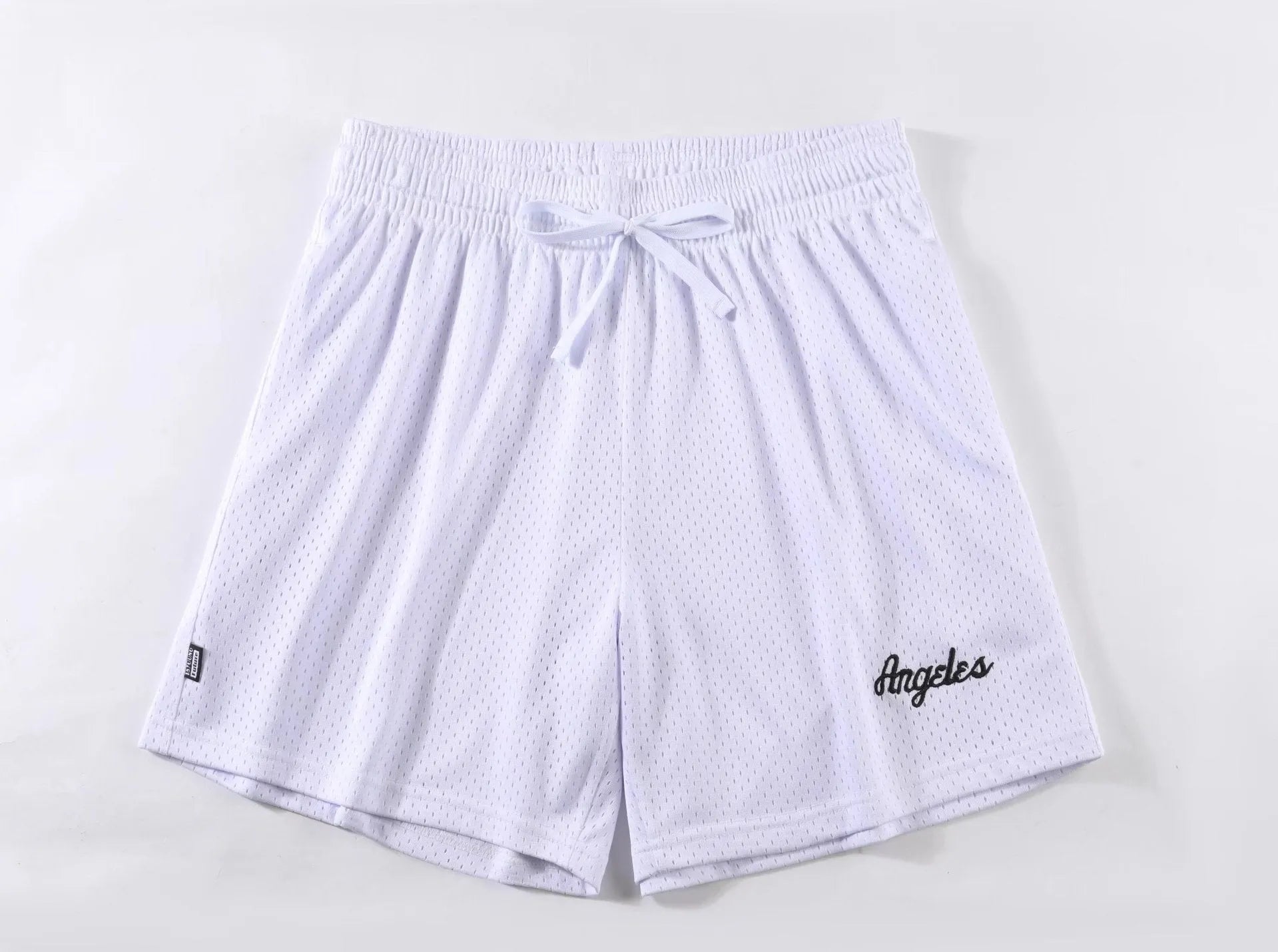 Men's double-layer mesh shorts in various colours for summer sports and leisure wear