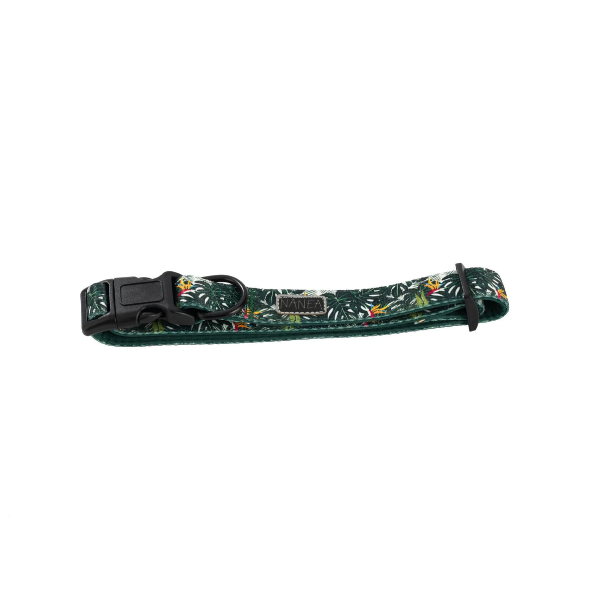 Adjustable cloth dog harness set with leash, collar, waste bag, bow, and bib accessories