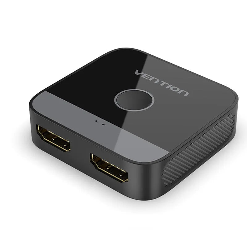 Alloy HDMI cable splitter for computer to television HD audio and video conversion in black or grey