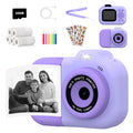 Children's plastic digital camera in blue colour with video recording and game functions
