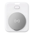 White ABS plastic pet tracking device with a compact, portable design.