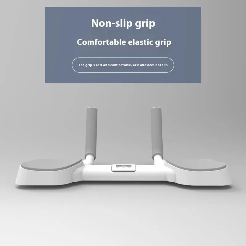 White flat support trainer with alloy aluminium tube frame and ABS components for household multi-functional use