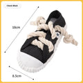 Plastic dog sound slippers chew toy with squeaker in three colour options