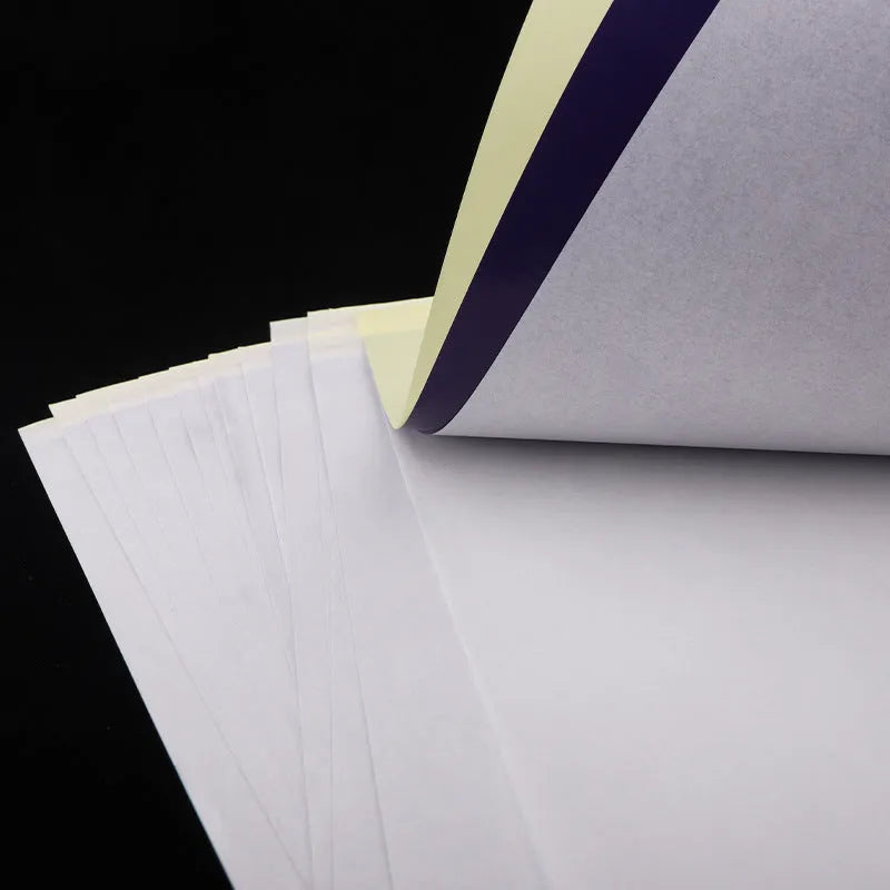 A4 tattoo transfer paper pack with transfer paste gel for quadruple-copy stencil creation