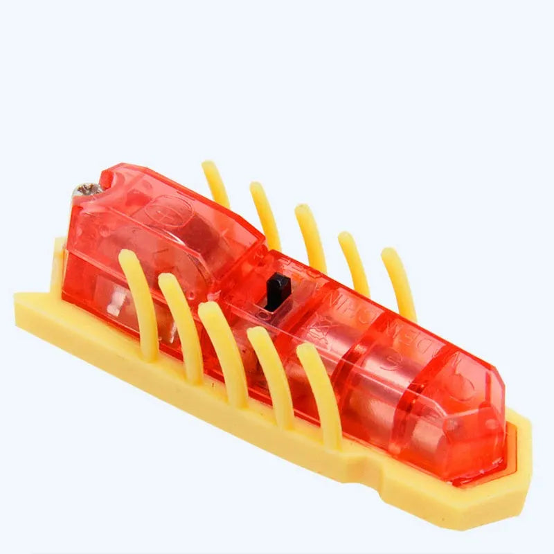 Mini electric bug cat toy showing ladybird beetle shape with walking legs and compact 4.5cm size