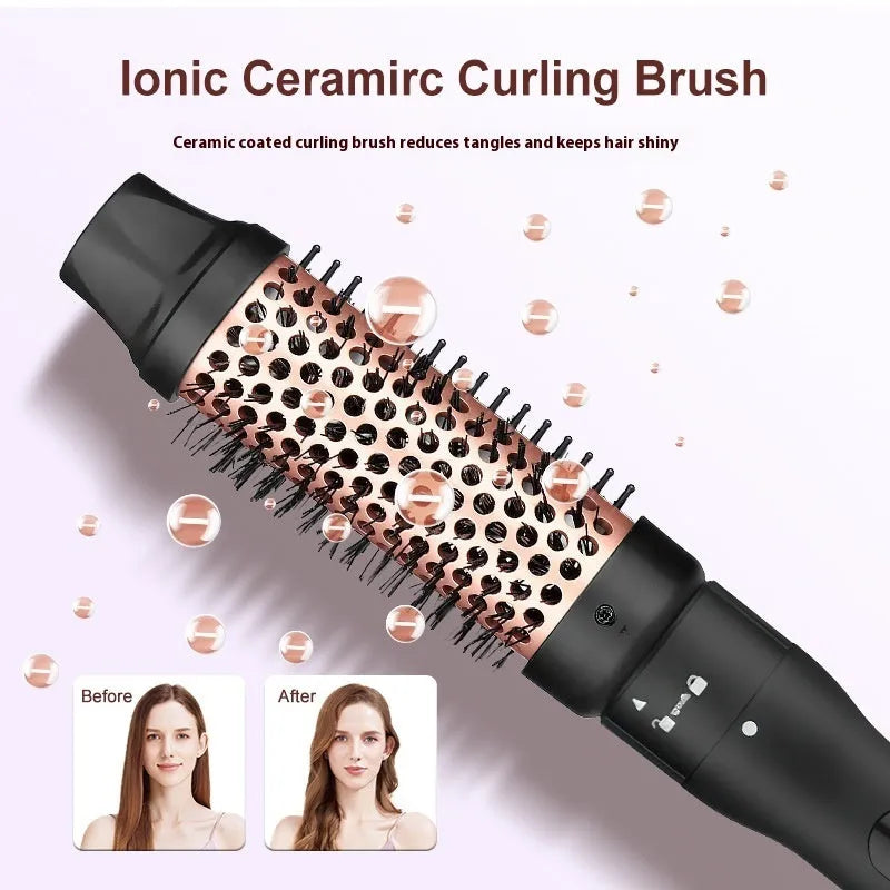 Three-tube water wave hair curler with multiple barrel attachments for styling curly and straight hair