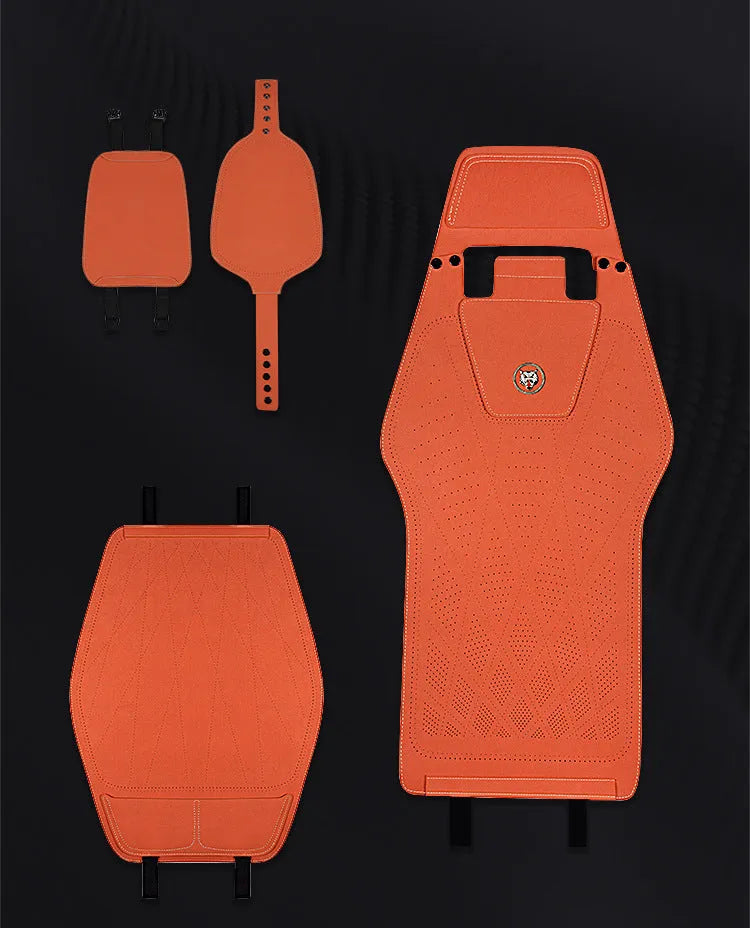 Tailored leather ultra thin car seat cover with technology drilling gradient hole positions in six colour options