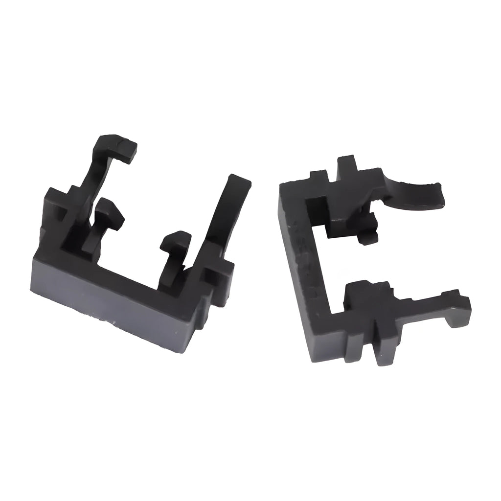 Black plastic LED headlight conversion bulb holder for Ford cars, dimensions 30.7x10x26mm.