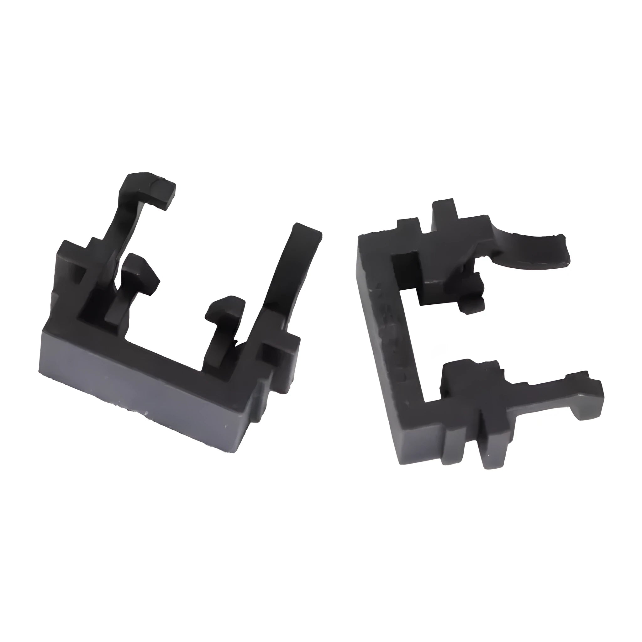 Black plastic LED headlight conversion bulb holder for Ford cars, dimensions 30.7x10x26mm.
