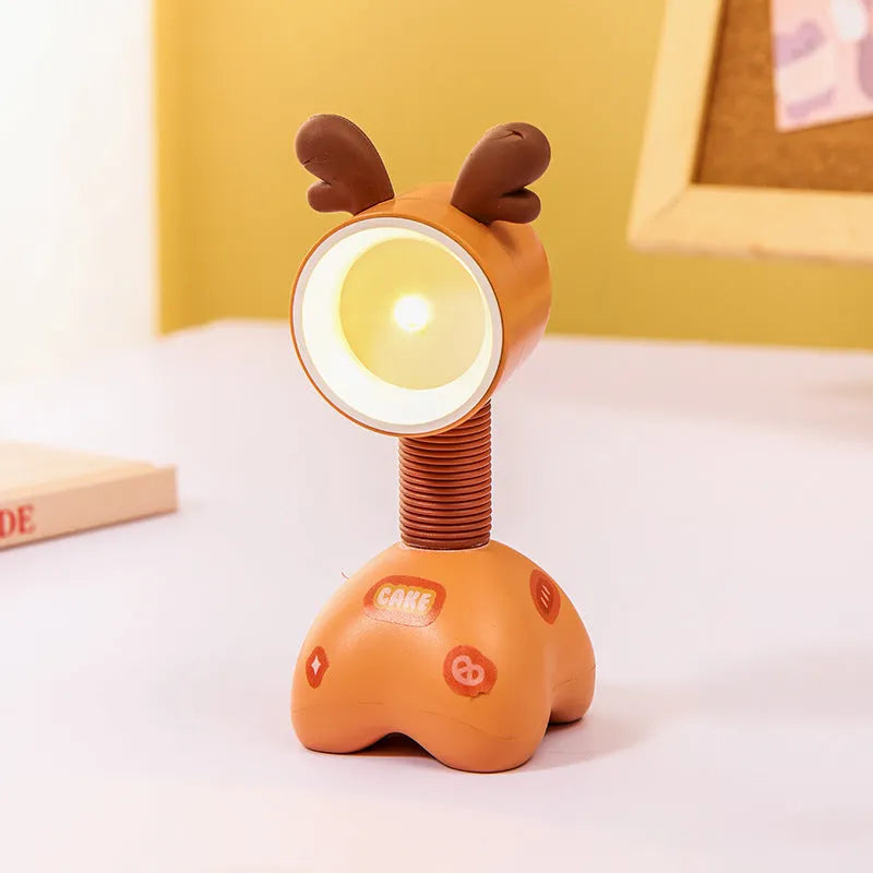 Creative DIY cartoon magnetic desktop night lamp in various colours with adjustable lighting