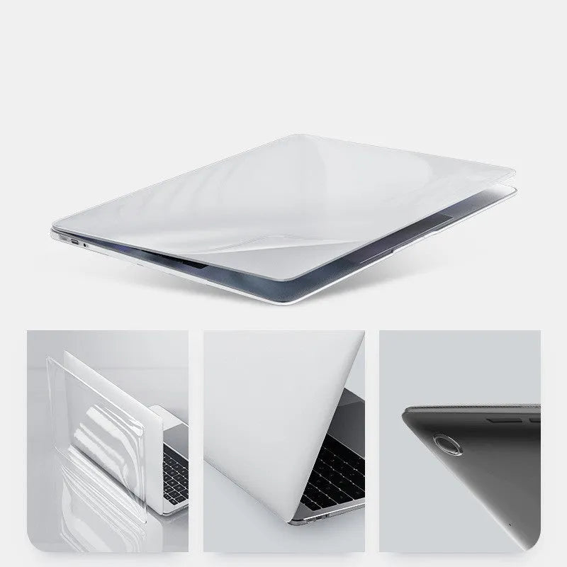MacBook Pro protective case in transparent and black options for 14.2-inch and 16.2-inch models