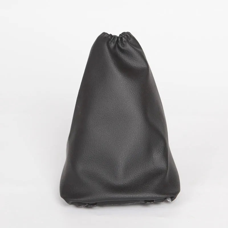 Black leather car gear shift lever dust cover for Toyota Corolla
