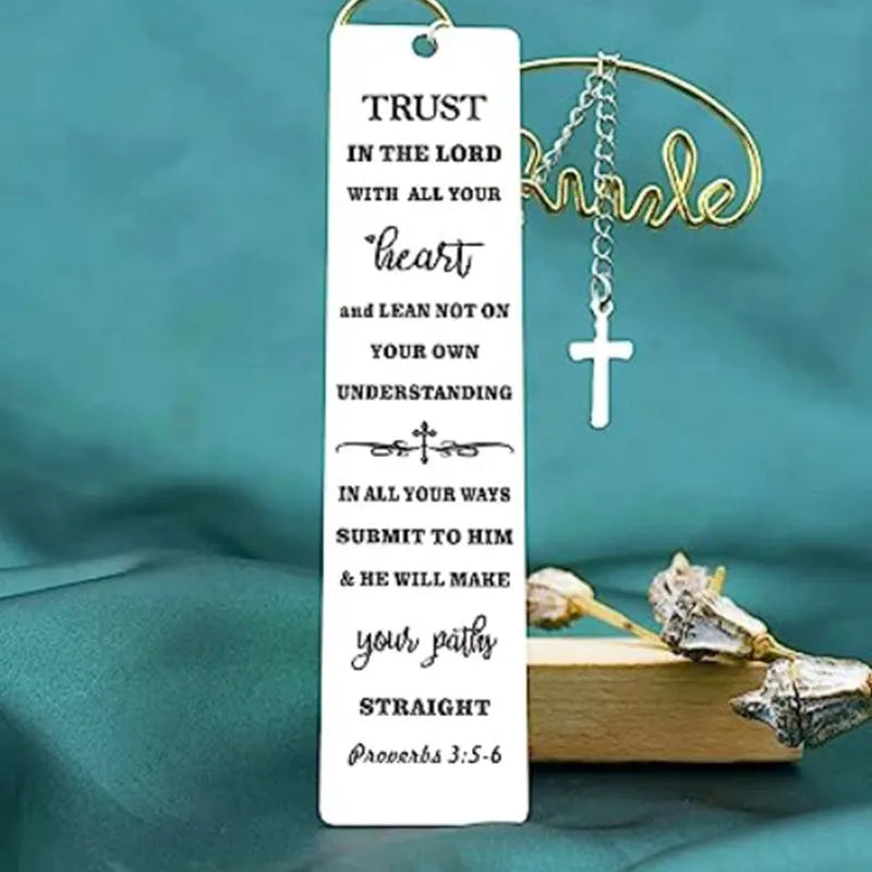 Stainless steel bookmark in CF-S5170 colour for family bibles.