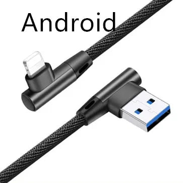 Fast charging USB cable with denil braiding in multiple colour and length options