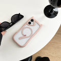 Transparent acrylic TPU phone case with magnetic suction for IPhone17 models in black, blue, grey, and pink.