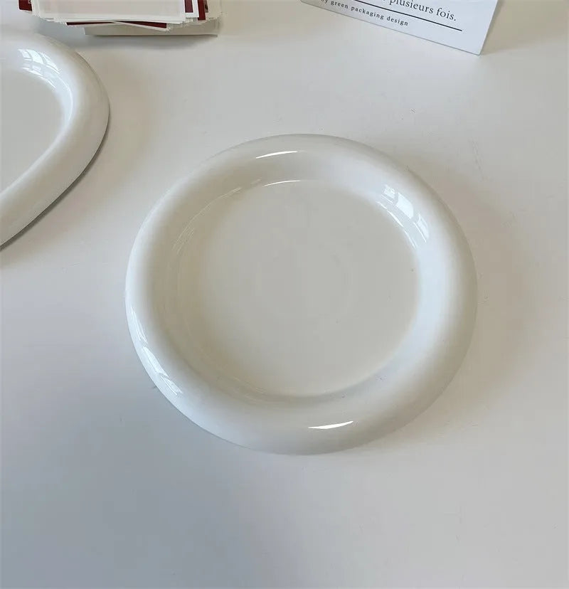 White round porcelain plate with black bear doodle design available in 15cm and 20cm sizes