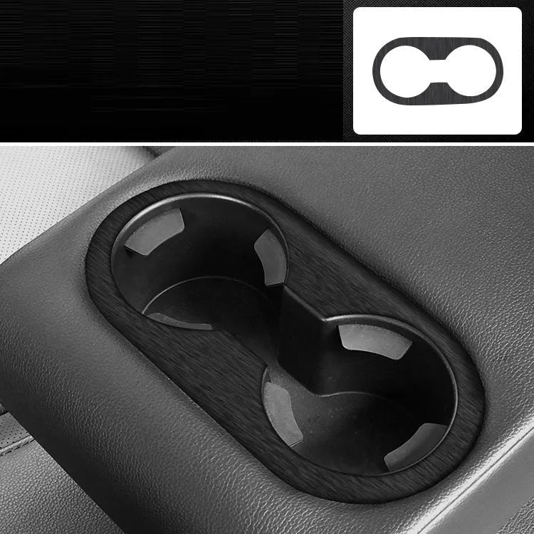 Pre-cut matte black vinyl sticker kit for Audi Volkswagen Seat interior centre console and dashboard