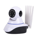 White wireless dome security camera with 3.6mm lens for HD night vision monitoring