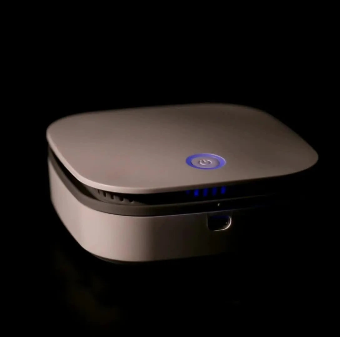 White USB car air purifier with negative ion technology for spaces under 10 square metres