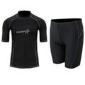 Men's quick-drying half sleeve swimsuit set for snorkeling and surfing in nylon fabric