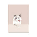 Single piece 40x60cm modern canvas painting core with white edge for bedroom wall decor