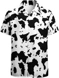 Men's slim fit camouflage pattern short sleeve casual shirt, sports cardigan style.