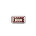 Rectangular oily ink pad for notebook rubber stamps in five colour options