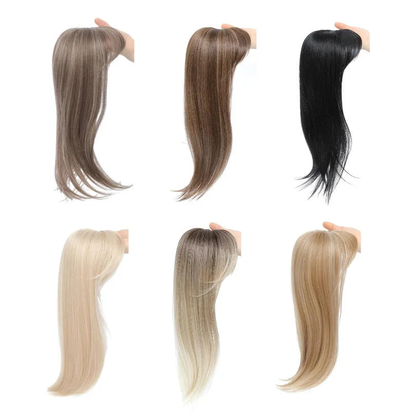 Synthetic hair clip extension with inner buckle attachment in one of six colour style options