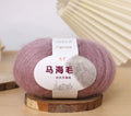 Mohair scarf DIY kit with wool ball and Inverness thread in assorted colours