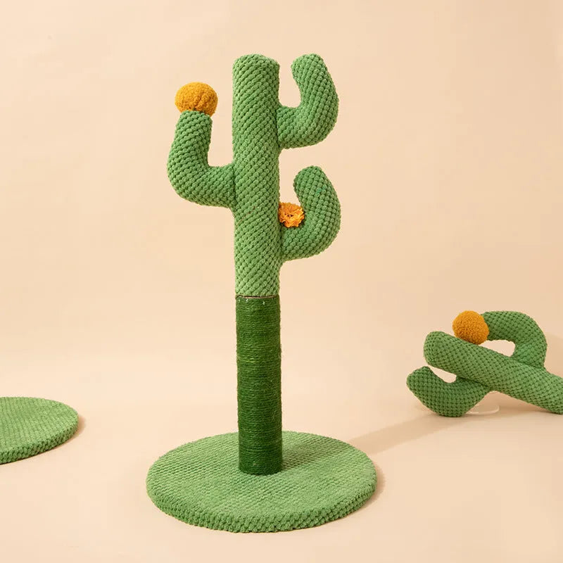 Masson cactus themed cat scratching post and climbing pole with sisal surface