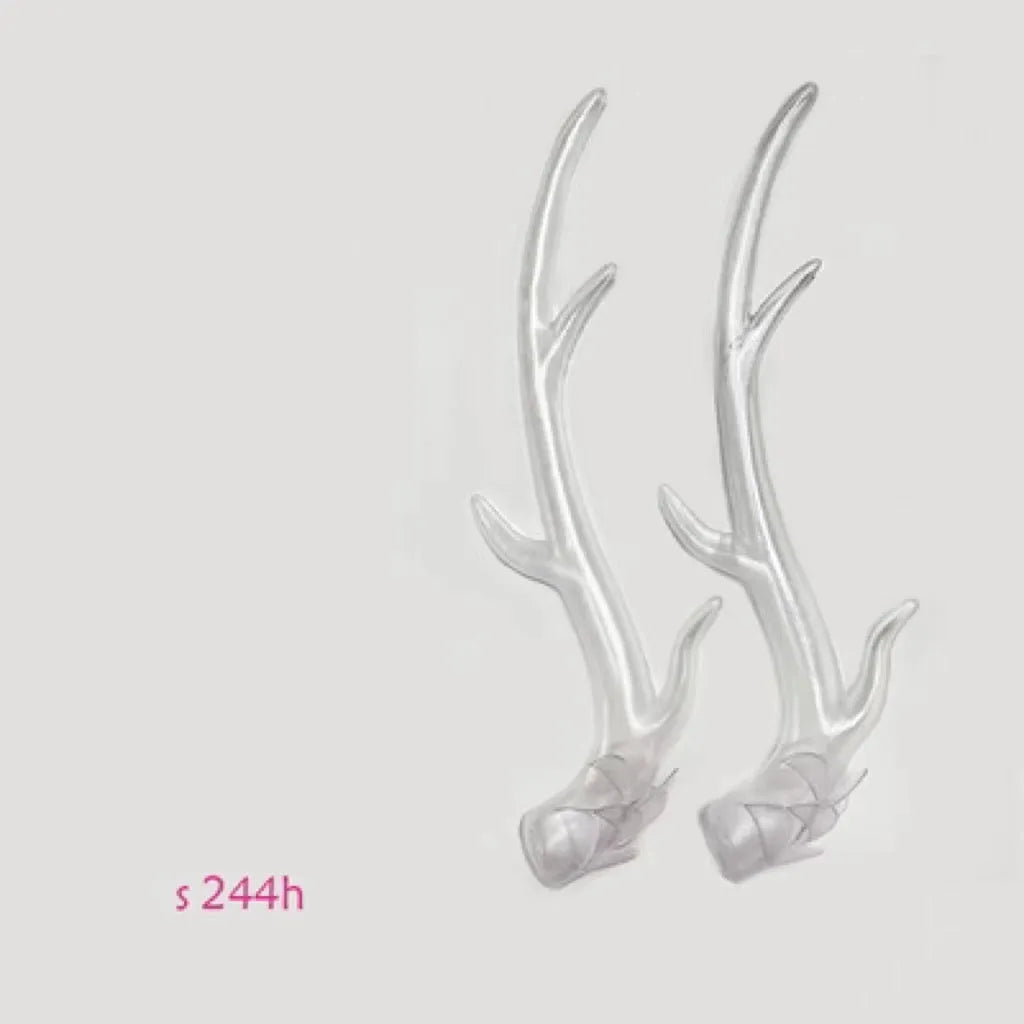 Pair of detailed resin dragon horns for motorcycle helmet customisation in Black Gold finish.