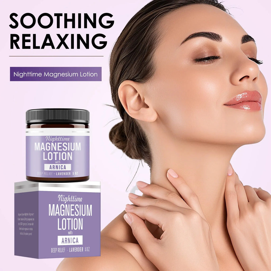 150ml pot of magnesium body butter cream with shea butter and arnica for moisturising skin.