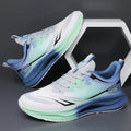 Men's low-top casual shoes in woven mesh with a rubber sole, shown in solid colours.