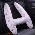 55x70cm car headrest pillow with cartoon pattern and pearl cotton filling