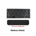 Cowhide keyboard wrist support with black wrist rest, keyboard tray and luminous wrist splint options