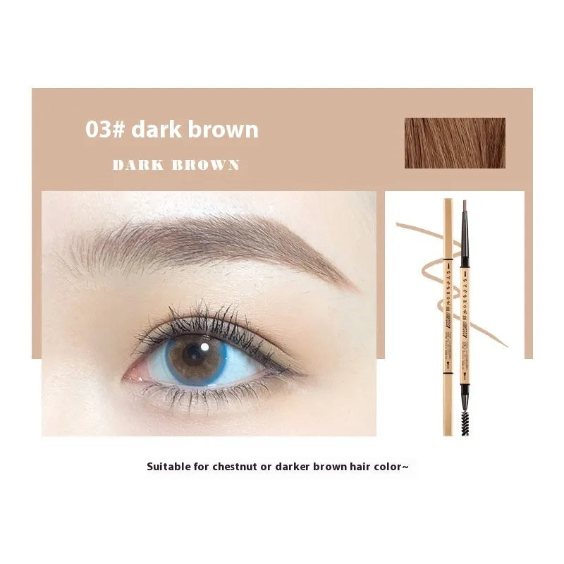 Small Gold Chopsticks ultra-fine tip eyebrow pencil in a selection of five natural shades.