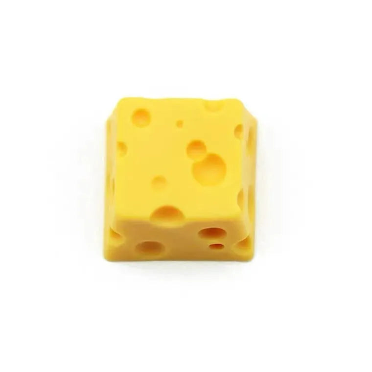 Yellow resin cheese key cap for MX-compatible mechanical keyboards