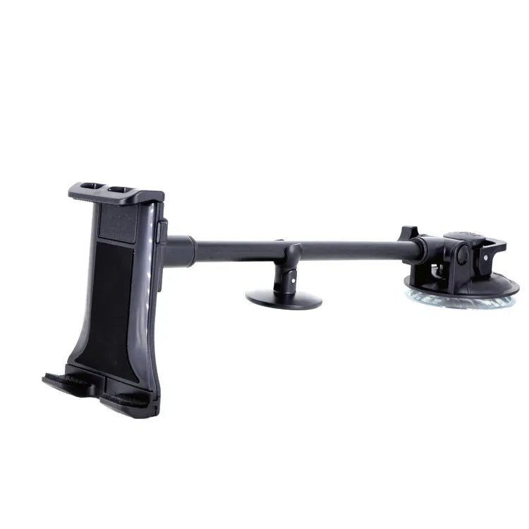 Black lifting type vehicle tablet holder with suction cup mounting 4-12 inch iPad
